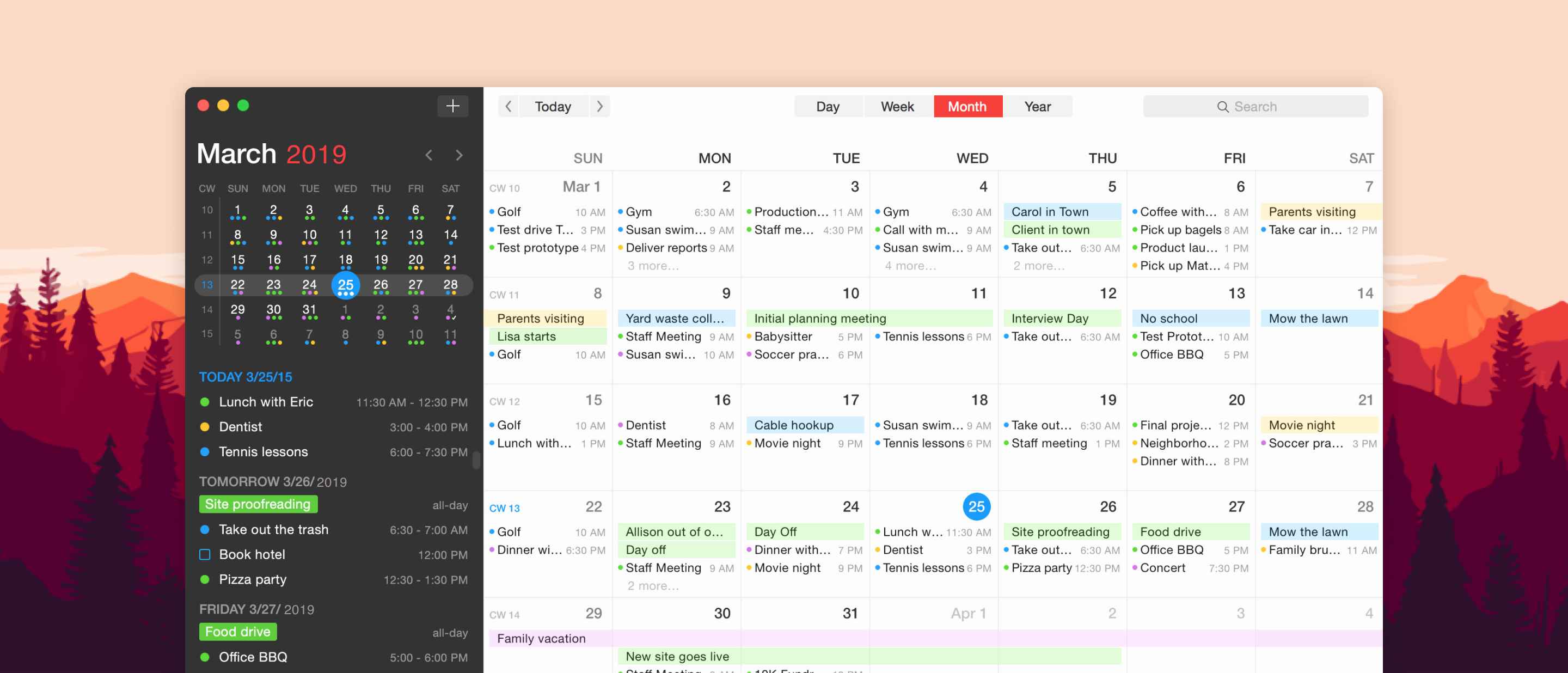 best app for calendar sharing mac iphone android